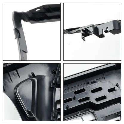 Aftermarket TRD Pro Style Matte Black Front Grille w/ LED & Letters for Toyota Tacoma 2001–2004