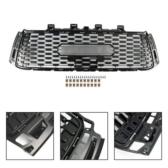Aftermarket TRD Pro Style Honeycomb Black Front Grille w/ Letters for Toyota Tundra 2010–2013