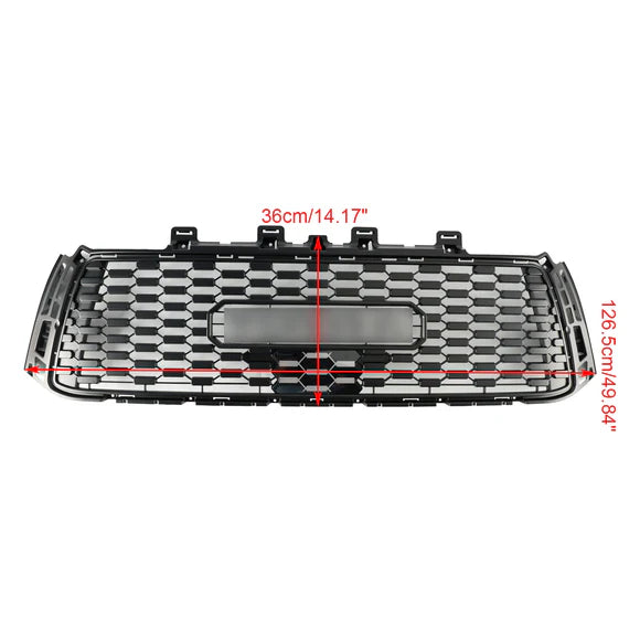 TRD PRO Grille For Toyota Tundra 2010-2013 Front Bumper Replacement Honeycomb Black Grill W/ TOYOTA Letter