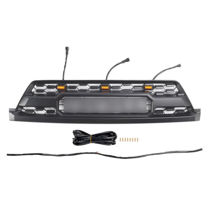 Aftermarket TRD Pro Style Black Front Grille w/ LED for Toyota 4Runner 2002–2005