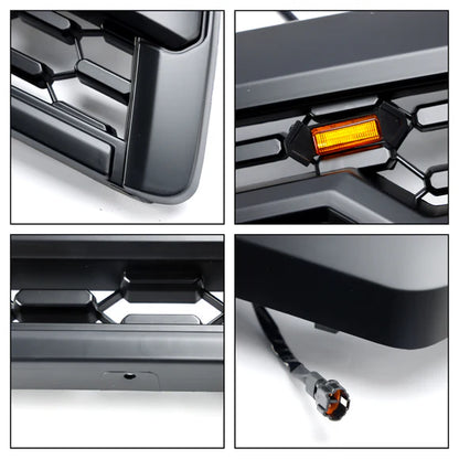 Aftermarket TRD Pro Style Black Front Grille w/ LED for Toyota 4Runner 2006–2009