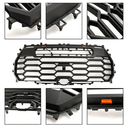 Toyota Tundra | TRD Pro Grille | 2022-2026 | Matte Black Front Bumper Grill W/ LED Light & TOYOTA Letter