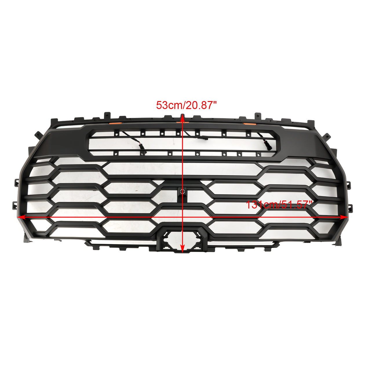 Toyota Tundra | TRD Pro Grille | 2022-2026 | Matte Black Front Bumper Grill W/ LED Light & TOYOTA Letter