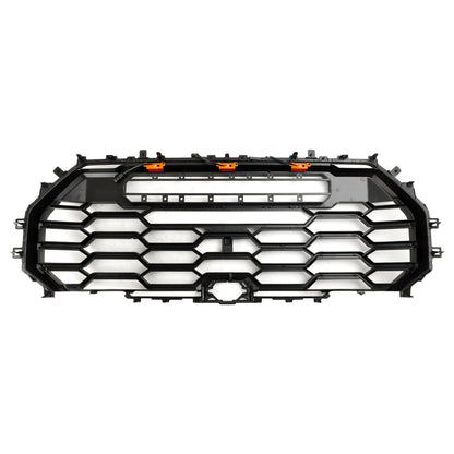 Toyota Tundra | TRD Pro Grille | 2022-2026 | Matte Black Front Bumper Grill W/ LED Light & TOYOTA Letter