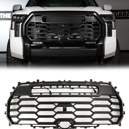 Toyota Tundra | TRD Pro Grille | 2022-2026 | Matte Black Front Bumper Grill W/ LED Light & TOYOTA Letter