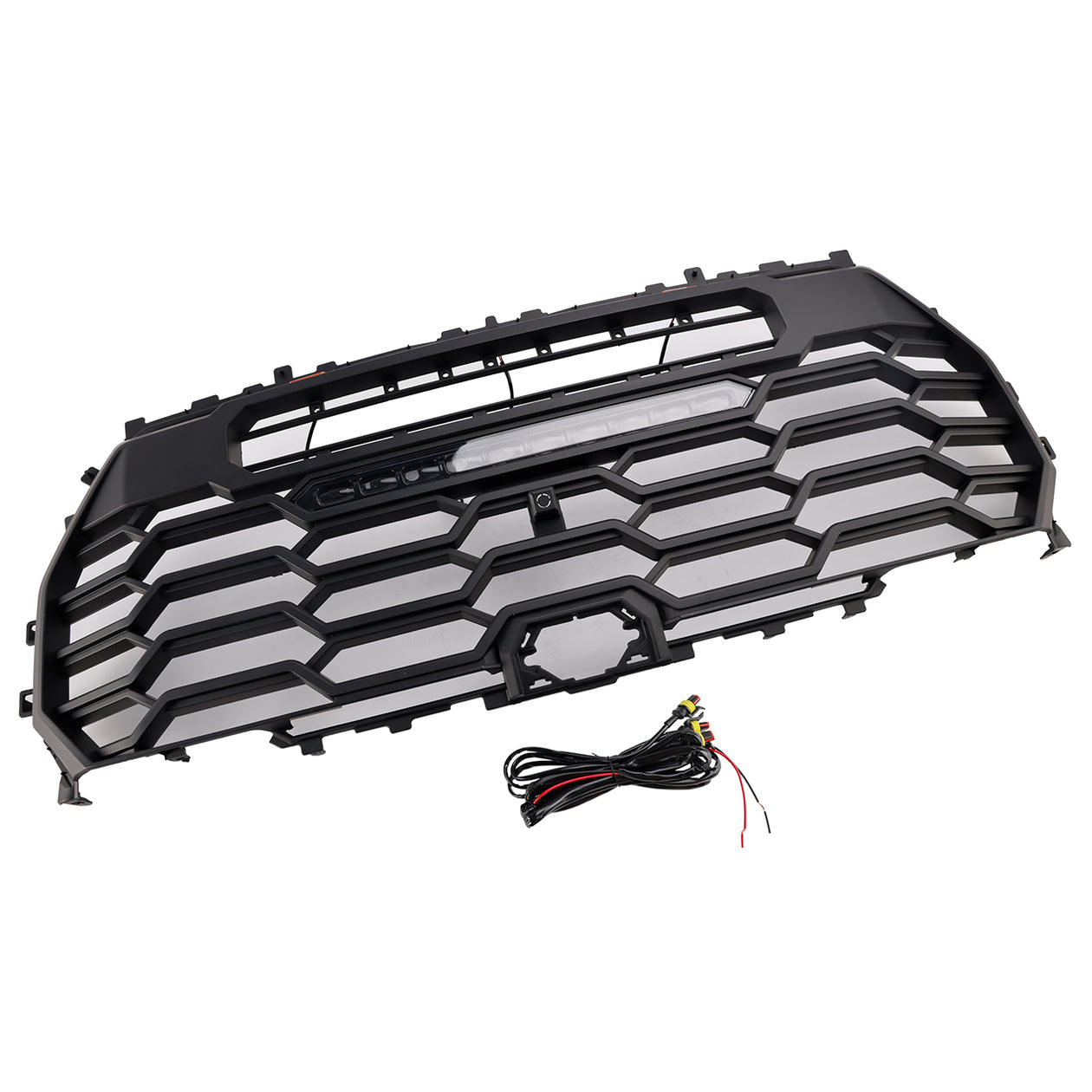 Toyota Tundra | TRD Pro Grille | 2022-2026 | Matte Black Front Bumper Grill W/ LED Light & TOYOTA Letter
