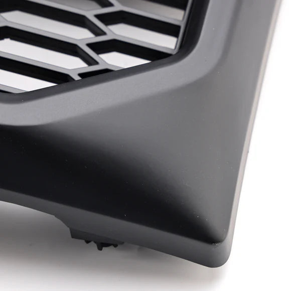 Aftermarket Raptor Style Matte Black Front Grille w/ LED & Letters for Ford F-150 2009–2014