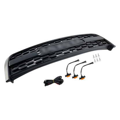 Aftermarket TRD Pro Style Matte Black Front Grille w/ LED for Toyota Tundra 2003–2006