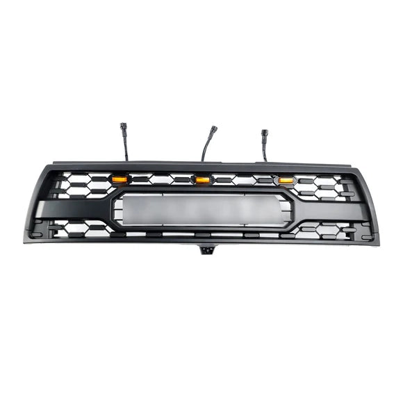 Aftermarket TRD Pro Style Matte Black Front Grille w/ LED for Toyota 4Runner 1996–2002