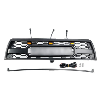 Aftermarket TRD Pro Style Matte Black Front Grille w/ LED for Toyota 4Runner 1996–2002