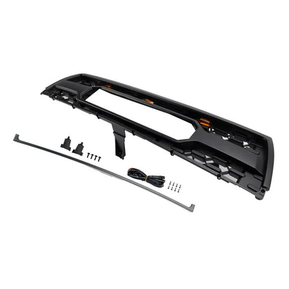 1996-2002 Toyota 4Runner TRD PRO Style Front Bumper Grill Matte Black Grille W/ LED Light & TOYOTA Letter
