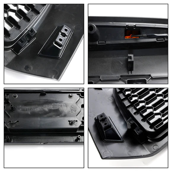 Aftermarket TRD Pro Style Matte Black Front Grille w/ LED & Letters for Toyota Tundra 2006–2009