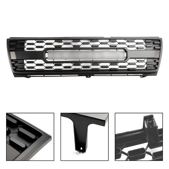 Toyota Tacoma 1997–2000 TRD Pro Style Honeycomb Black Front Grille with LED Lights