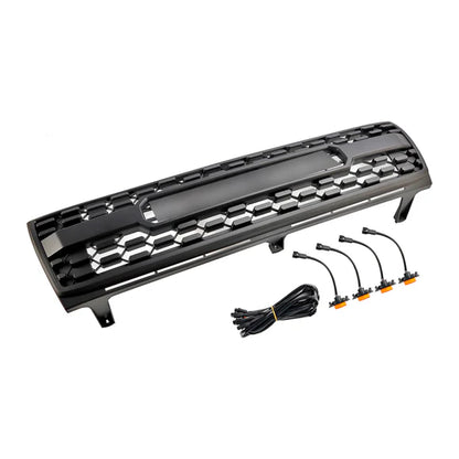 Toyota Tacoma 1997–2000 TRD Pro Style Honeycomb Black Front Grille with LED Lights