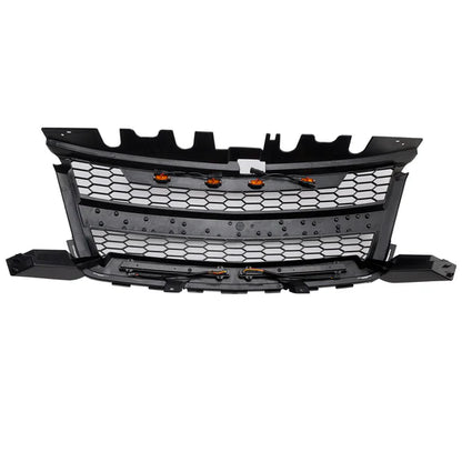 Aftermarket Honeycomb Mesh Black Front Grille w/ LED for Chevrolet Colorado 2016–2020