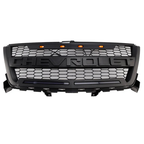 Aftermarket Honeycomb Mesh Black Front Grille w/ LED for Chevrolet Colorado 2016–2020