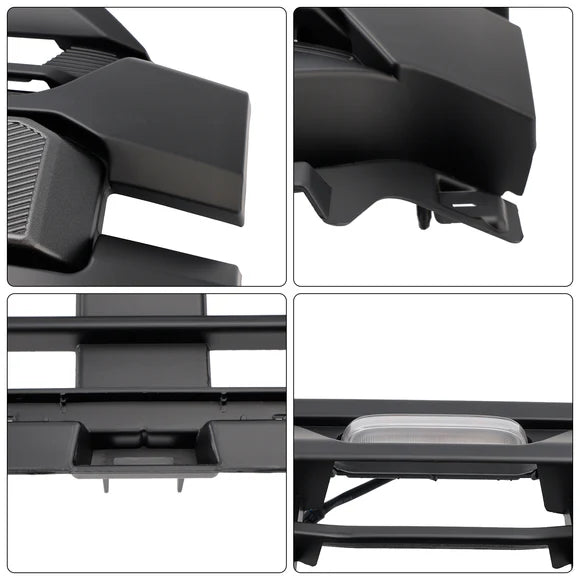 Aftermarket Raptor Style Black Front Grille w/ LED for Ford F-150 2024–2025