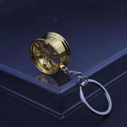 Metal Car Wheel Keychain – Automotive Accessory for Car Enthusiasts