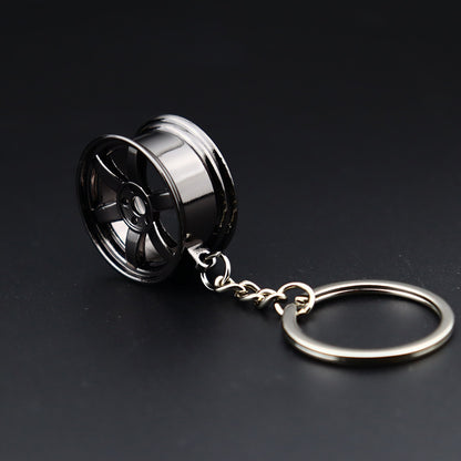 Metal Car Wheel Keychain – Automotive Accessory for Car Enthusiasts