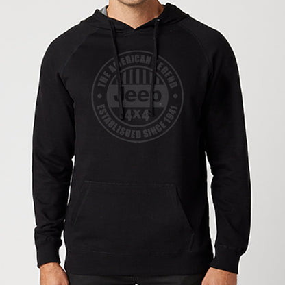 Hoodie – Men’s Jeep American Legend French Terry – Black