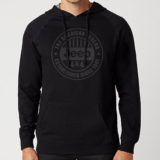 Hoodie – Men’s Jeep American Legend French Terry – Black