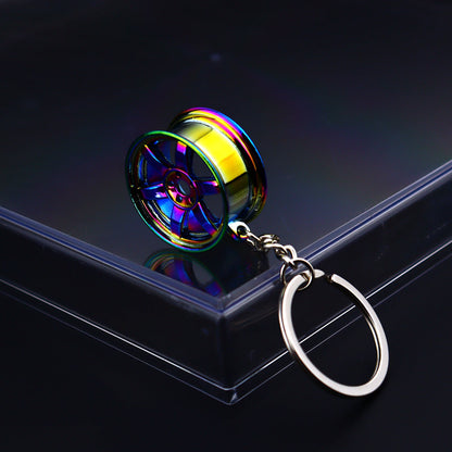 Metal Car Wheel Keychain – Automotive Accessory for Car Enthusiasts