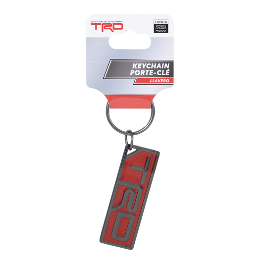 Toyota TRD Nickel Red and Black Enamel Key Chain