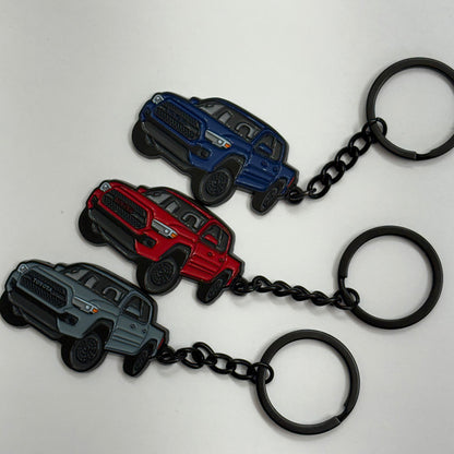 Tacoma Keychain 2016 2023 3rd Gen Metal Enamel Key Chain Truck Accessory