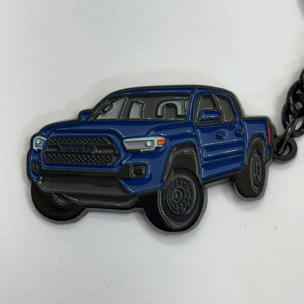 Tacoma Keychain 2016 2023 3rd Gen Metal Enamel Key Chain Truck Accessory