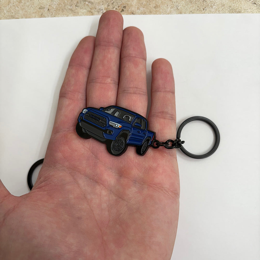 Tacoma Keychain 2016 2023 3rd Gen Metal Enamel Key Chain Truck Accessory