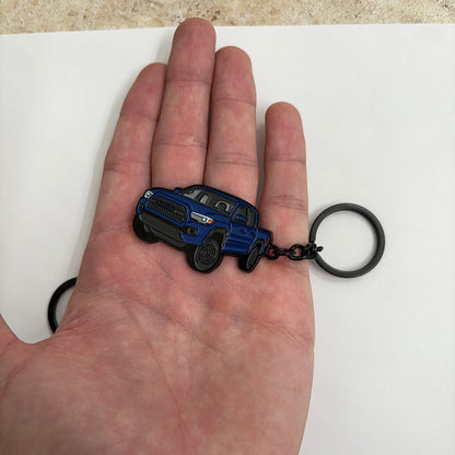 Tacoma Keychain 2016 2023 3rd Gen Metal Enamel Key Chain Truck Accessory