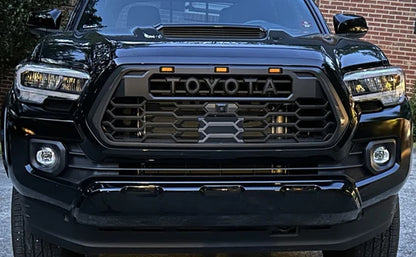 Toyota Tacoma 2016-2023 V2 TRD Pro Style Front Grille + Raptor LED Lights