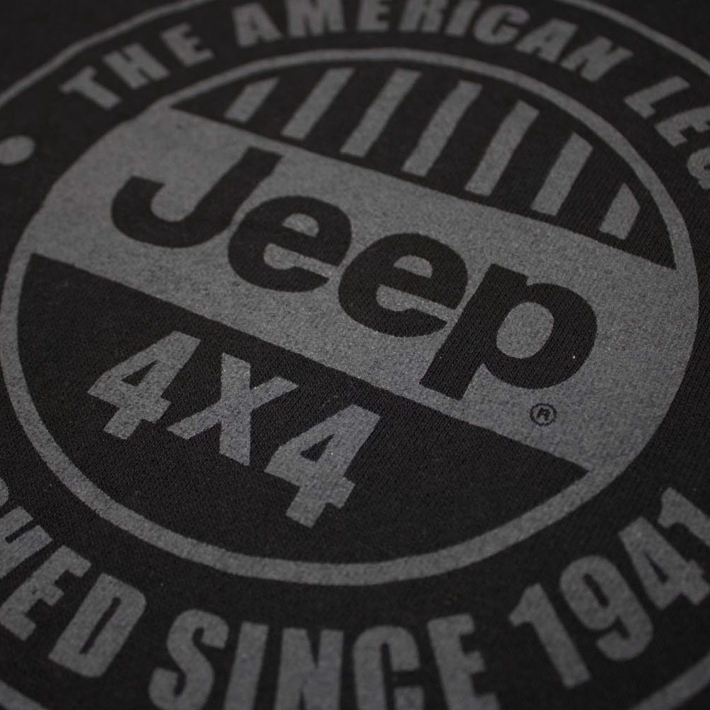 Hoodie – Men’s Jeep American Legend French Terry – Black