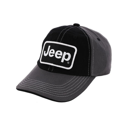 Hat – Jeep® Chino Twill Patch – Black/Charcoal/White