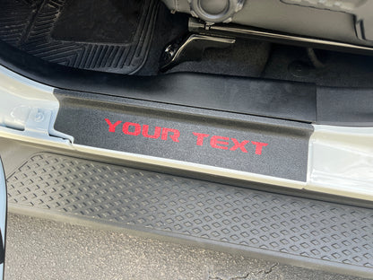 Textured Door Sill Overlays – Fits 2019–2025 Jeep Wrangler