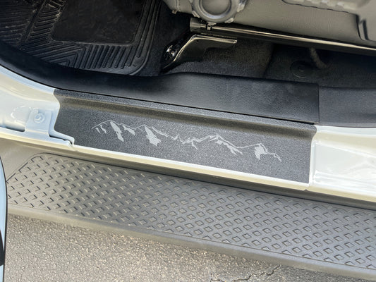 Textured Door Sill Overlays – Fits 2019–2025 Jeep Wrangler