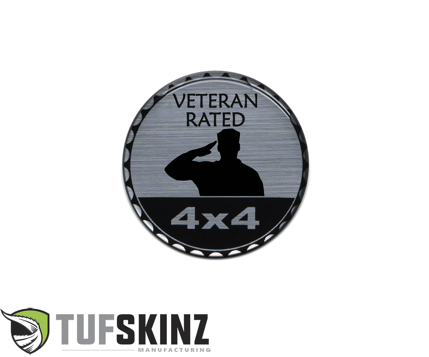 Military Series Rated Badge – Fits Jeep or Any Flat Surface