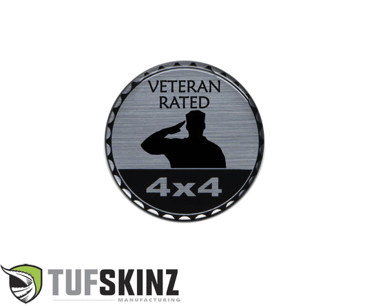 Military Series Rated Badge – Fits Jeep or Any Flat Surface