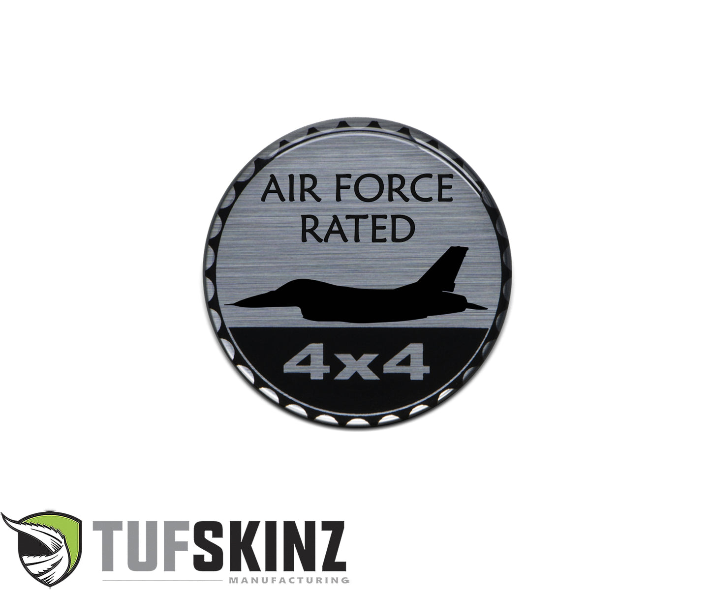 Military Series Rated Badge – Fits Jeep or Any Flat Surface