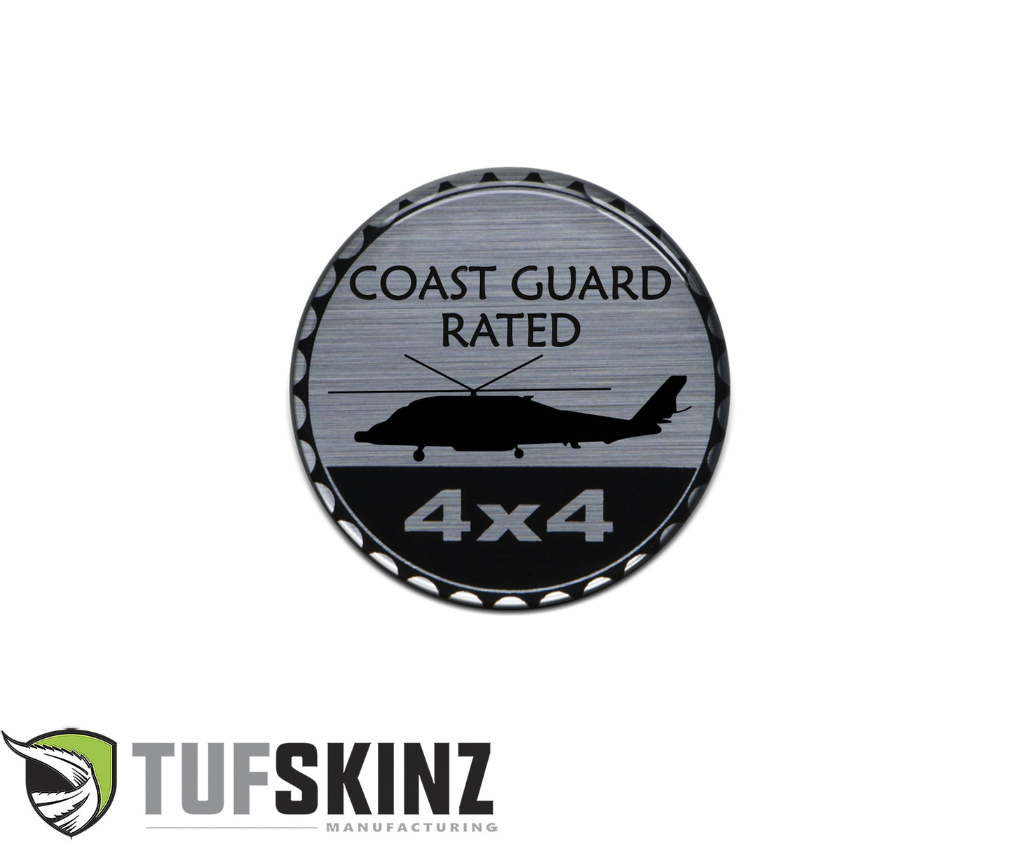 Military Series Rated Badge – Fits Jeep or Any Flat Surface