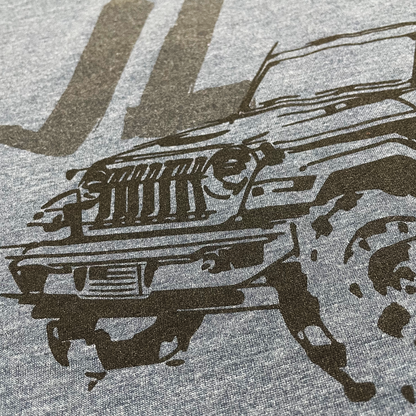 T-Shirt – Men’s Jeep® JL Wrangler LDD Series – Triblend Indigo Blue
