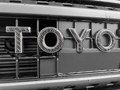 Front Grille Letter Overlays Fits 2024-2026 Toyota Land Cruiser