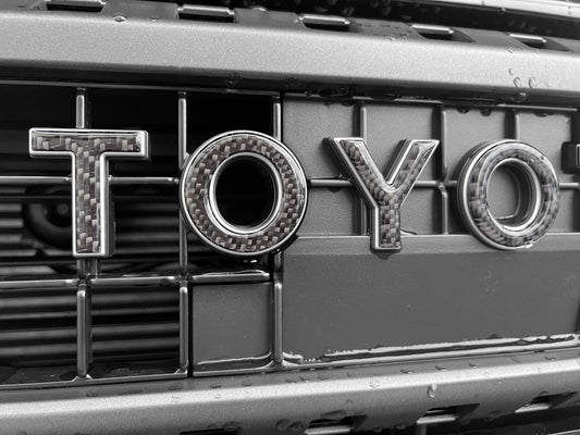 Front Grille Letter Overlays Fits 2024-2026 Toyota Land Cruiser