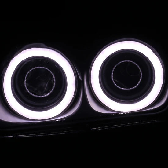 1997-2004 Chevy Corvette C5 Headlights Projector Dual LED Halo Rims