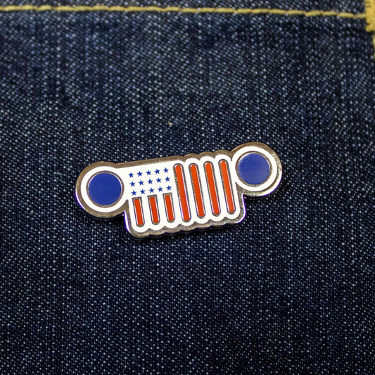 Enamel Pin – Jeep® Flag Grille