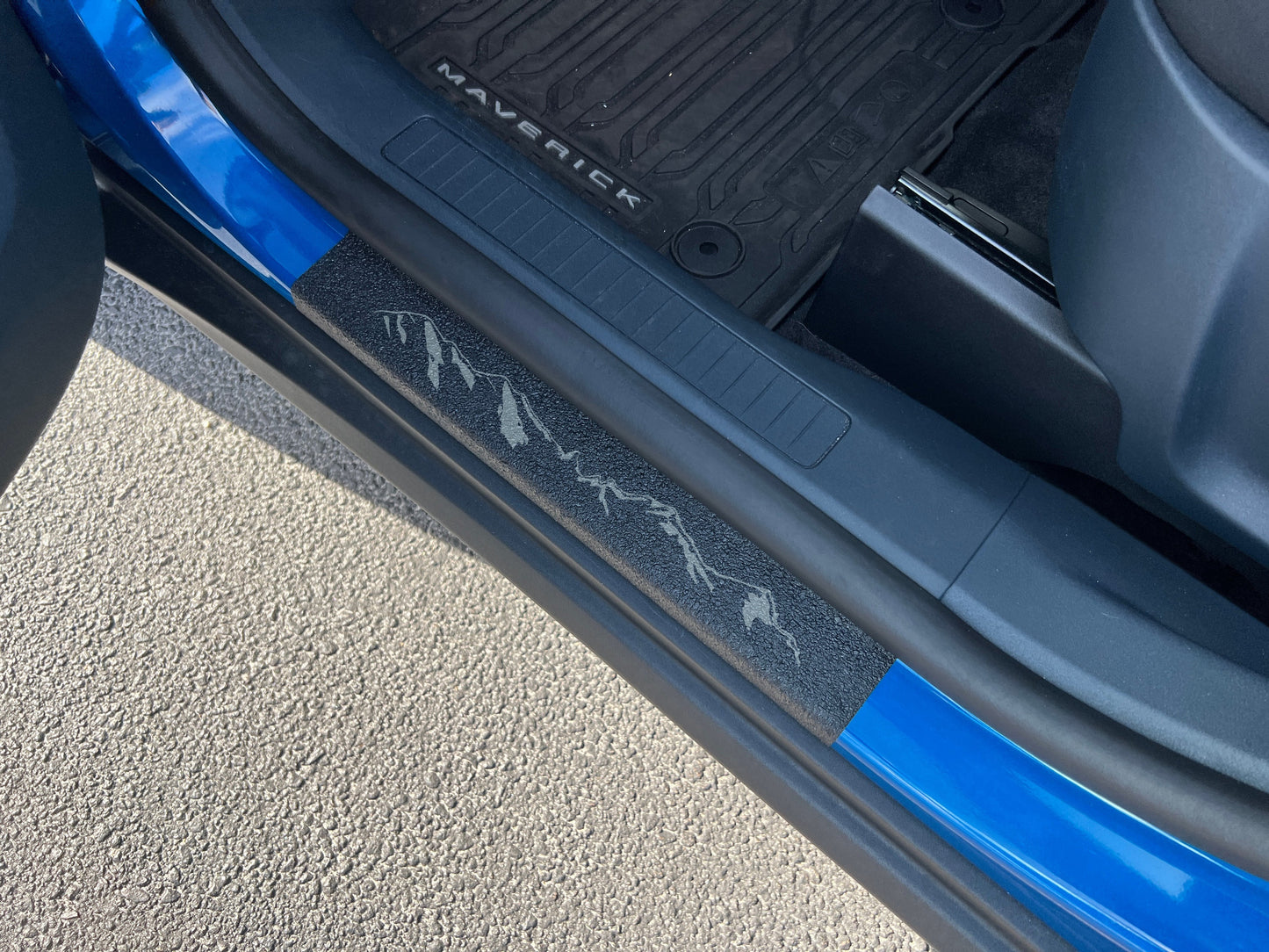 Textured Door Sill Protection Overlays Fits 2022-2026 Ford Maverick