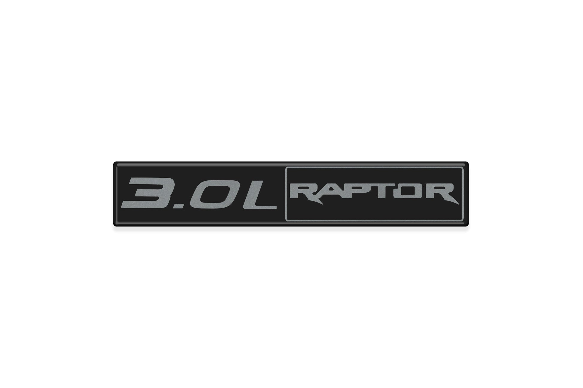 Black and white '3.0L Raptor' decal 