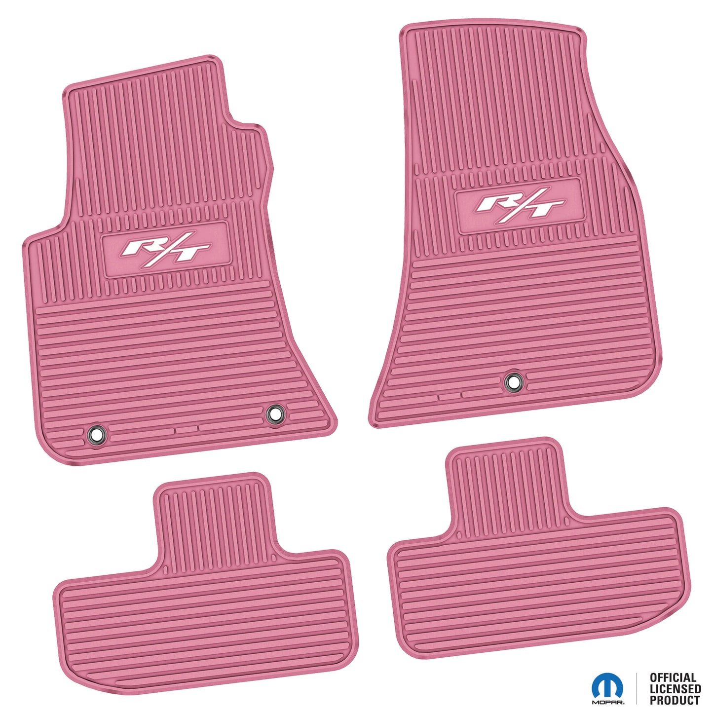 11-24 Dodge Challenger RWD Floor Mats (4pc) w/ R/T (15-24) Logo
