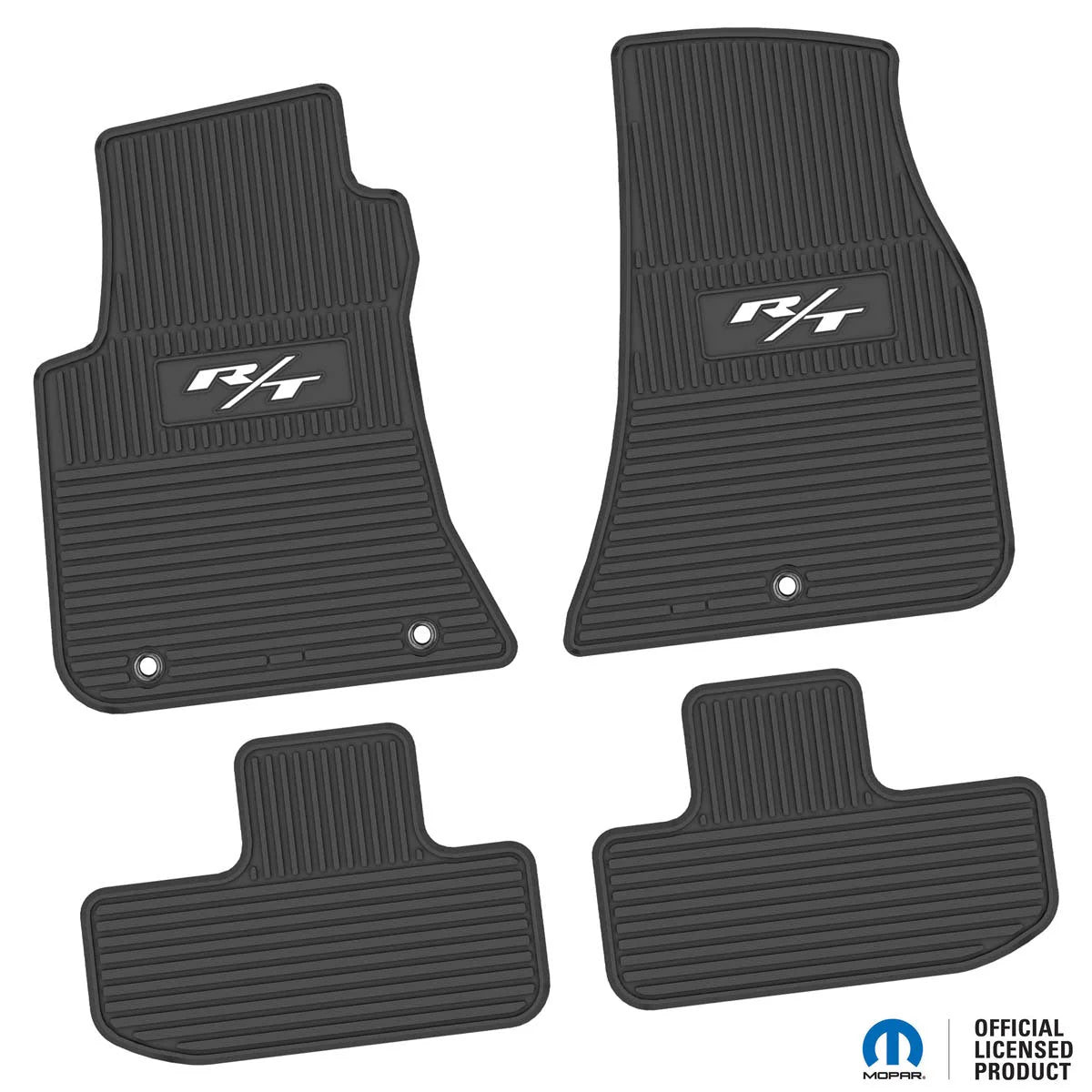 11-24 Dodge Challenger RWD Floor Mats (4pc) w/ R/T (15-24) Logo