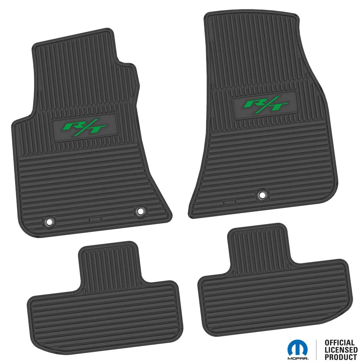 11-24 Dodge Challenger RWD Floor Mats (4pc) w/ R/T (15-24) Logo